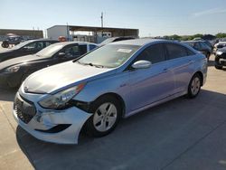 Salvage cars for sale at Grand Prairie, TX auction: 2011 Hyundai Sonata Hybrid