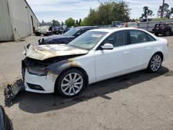 Salvage cars for sale at Woodburn, OR auction: 2013 Audi A4 Premium Plus