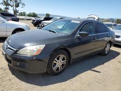 Salvage cars for sale from Copart San Martin, CA: 2007 Honda Accord EX