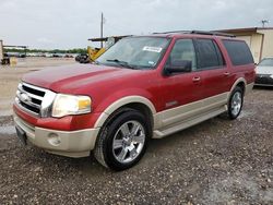 Salvage cars for sale at Temple, TX auction: 2007 Ford Expedition EL Eddie Bauer