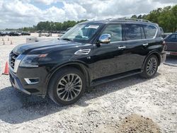 Salvage cars for sale at Houston, TX auction: 2021 Nissan Armada Platinum