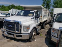 Salvage trucks for sale at Marlboro, NY auction: 2016 Ford F750 Super Duty