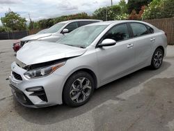 Salvage cars for sale at San Martin, CA auction: 2021 KIA Forte FE