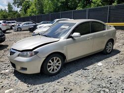 Salvage cars for sale at Waldorf, MD auction: 2007 Mazda 3 I