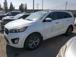 Salvage cars for sale from Copart Rancho Cucamonga, CA: 2016 KIA Sorento SX