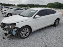 Chevrolet salvage cars for sale: 2017 Chevrolet Impala LT