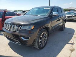 Salvage cars for sale at Grand Prairie, TX auction: 2017 Jeep Grand Cherokee Overland