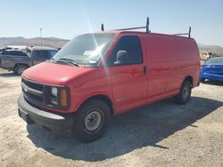 Salvage trucks for sale at North Las Vegas, NV auction: 2002 Chevrolet Express G2500