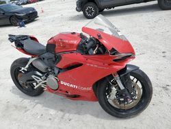 Salvage motorcycles for sale at Arcadia, FL auction: 2016 Ducati Superbike 959 Panigale