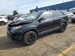 Salvage cars for sale at Woodhaven, MI auction: 2013 KIA Sorento LX