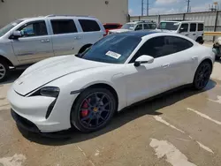 Salvage cars for sale at Haslet, TX auction: 2022 Porsche Taycan 4S