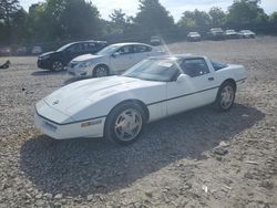 Salvage cars for sale at Madisonville, TN auction: 1989 Chevrolet Corvette
