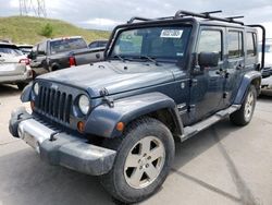 Jeep Wrangler Unlimited Sahara salvage cars for sale: 2008 Jeep Wrangler Unlimited Sahara