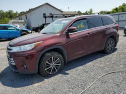 Salvage cars for sale from Copart York Haven, PA: 2018 Toyota Highlander SE