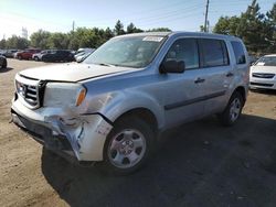 Salvage cars for sale from Copart Denver, CO: 2015 Honda Pilot LX
