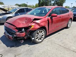 Salvage cars for sale at Sacramento, CA auction: 2020 Ford Fusion SE