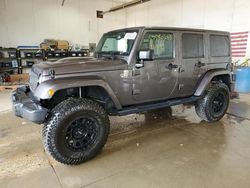 Salvage cars for sale at Portland, MI auction: 2017 Jeep Wrangler Unlimited Sahara