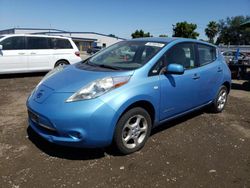 Salvage cars for sale from Copart San Diego, CA: 2011 Nissan Leaf SV