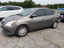 Salvage cars for sale at Kansas City, KS auction: 2016 Nissan Versa S