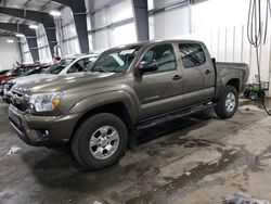 Salvage cars for sale at Ham Lake, MN auction: 2015 Toyota Tacoma Double Cab