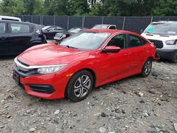 Honda salvage cars for sale: 2016 Honda Civic LX