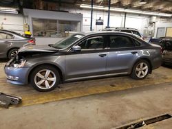 Salvage cars for sale from Copart Wheeling, IL: 2015 Volkswagen Passat S