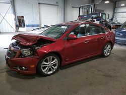 Salvage cars for sale from Copart Ham Lake, MN: 2012 Chevrolet Cruze LTZ