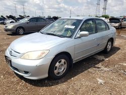 Salvage cars for sale from Copart Dyer, IN: 2004 Honda Civic Hybrid