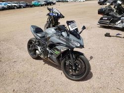 Salvage cars for sale from Copart Colorado Springs, CO: 2018 Kawasaki EX650 F