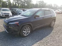 Salvage cars for sale at Lumberton, NC auction: 2015 Jeep Cherokee Limited