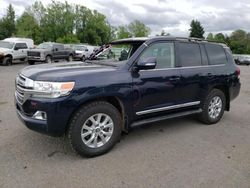 Salvage cars for sale at Portland, OR auction: 2016 Toyota Land Cruiser