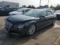 Salvage cars for sale at Chicago Heights, IL auction: 2013 Audi A8 L Quattro
