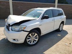 Salvage cars for sale from Copart Wheeling, IL: 2008 Toyota Highlander Hybrid Limited