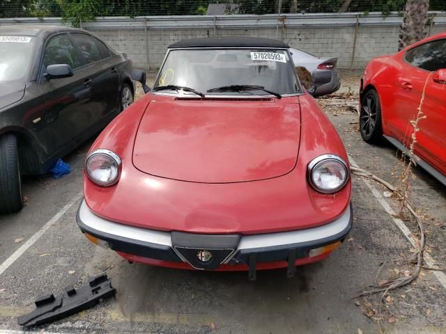 1986 Alfa Romeo Veloce 2000 Spider