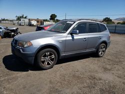 Salvage cars for sale from Copart San Martin, CA: 2005 BMW X3 3.0I
