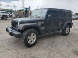 Salvage cars for sale from Copart Wheeling, IL: 2017 Jeep Wrangler Unlimited Sport