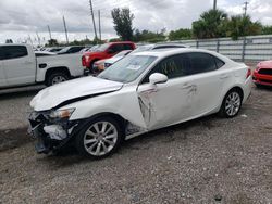 Salvage cars for sale at Miami, FL auction: 2015 Lexus IS 250