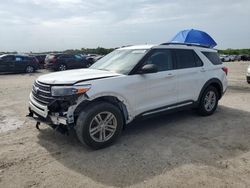 Salvage cars for sale from Copart West Palm Beach, FL: 2021 Ford Explorer XLT