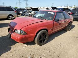 Salvage cars for sale at Elgin, IL auction: 1989 Ford Mustang LX