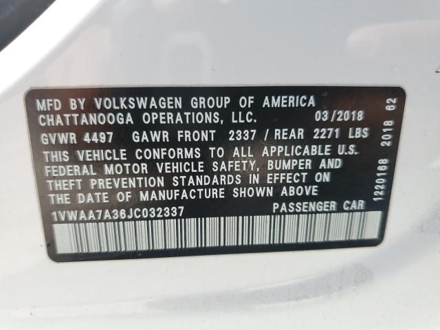 2018 Volkswagen Passat S