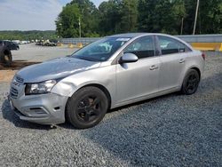 Salvage cars for sale from Copart Concord, NC: 2016 Chevrolet Cruze Limited LT