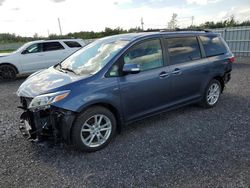 Salvage cars for sale from Copart Ontario Auction, ON: 2016 Toyota Sienna XLE