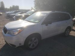 Salvage cars for sale from Copart Arlington, WA: 2015 Subaru Forester 2.5I