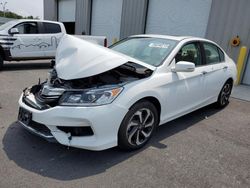 Salvage cars for sale at Assonet, MA auction: 2016 Honda Accord EXL