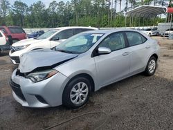 Toyota Corolla L salvage cars for sale: 2016 Toyota Corolla L