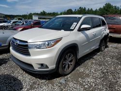 Toyota Highlander salvage cars for sale: 2015 Toyota Highlander XLE