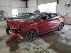 Salvage cars for sale from Copart Albany, NY: 2017 Ford Fusion Sport