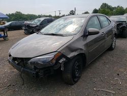 Salvage cars for sale from Copart Hillsborough, NJ: 2017 Toyota Corolla L