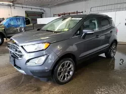 Salvage cars for sale from Copart Candia, NH: 2020 Ford Ecosport Titanium