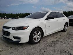 Salvage cars for sale from Copart Ellenwood, GA: 2017 Chevrolet Malibu LS